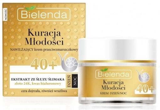 Bielenda Kuracja Młodości Nawilżający krem przeciwzmarszczkowy 40+ dzień/ noc - 50ml