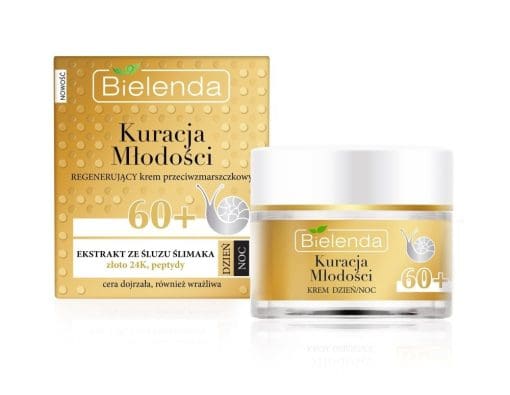 Bielenda Kuracja Młodości Regenerujący krem przeciwzmarszczkowy 60+ dzień/ noc - 50ml