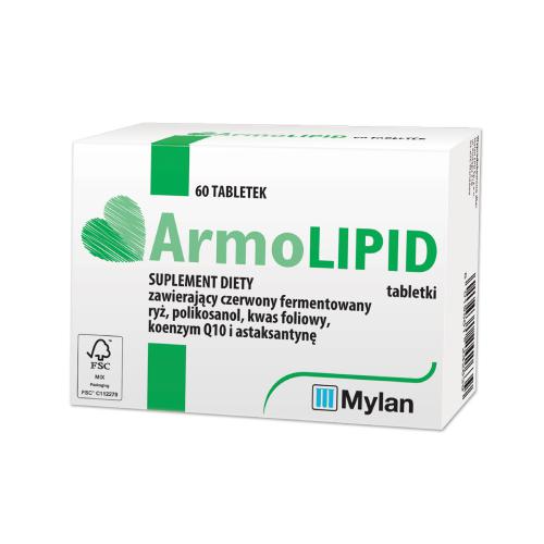 ArmoLipid 60 tabletek - Wspomaga obniżanie poziomu cholesterolu LDL