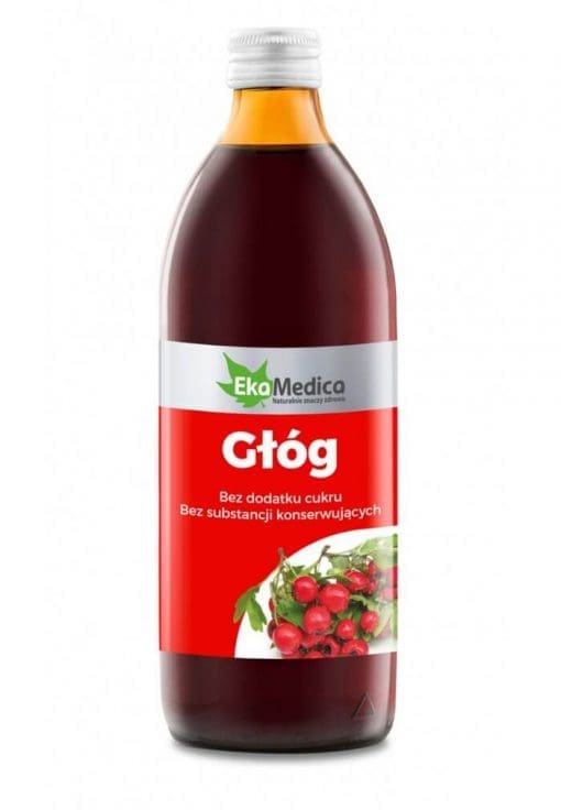 EkaMedica Głóg sok z owoców głogu pasteryzowany 1000ml
