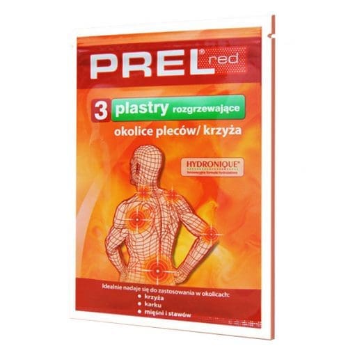 Prel Red plaster rozgrzewający - 3sztuki