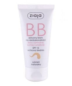 Ziaja BB aktywny krem na niedoskonałości skóra normalna sucha i wrażliwa odcień naturalny - 50ml