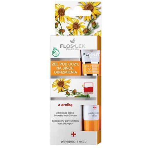 Flos-Lek, Pielęgnacja oczu żel pod oczy z arniką na sińce i obrzmienia, 15 ml