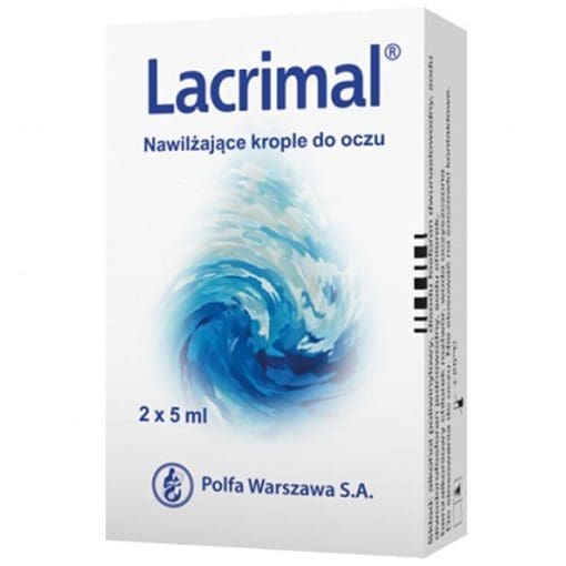 Lacrimal nawilżające krople do oczu - 2x5ml