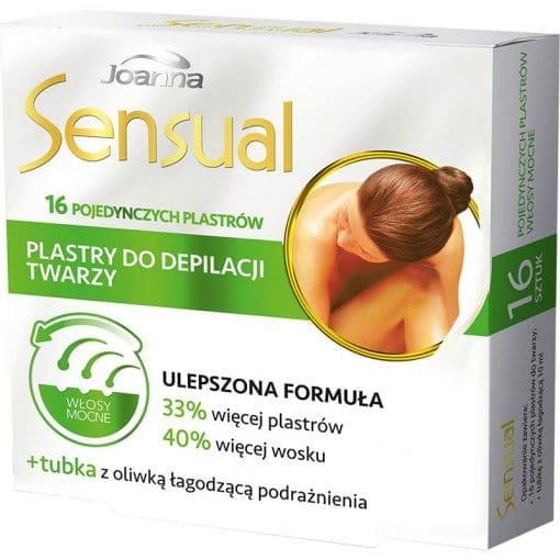 Joanna Sensual plastry do depilacji twarzy włosy mocne - 16sztuk