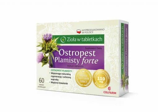 Ostropest Plamisty Forte Zioła w tabletkach Colfarm - 60tabletek powlekanych