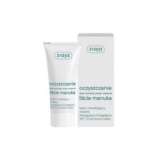 Ziaja Liście Manuka krem nawilżający balans korygująco-ściągający SPF10 - 50ml