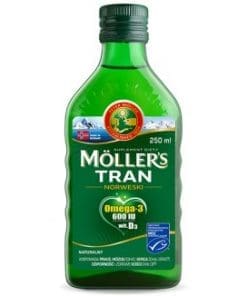 Mollers Tran Norweski Omega-3 600 smak naturalny 250 ml