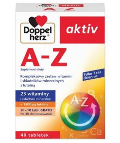Doppelherz Aktiv A-Z kompleksowy zestaw witamin i minerałów z luteiną 40 tabletek