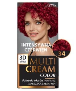 Joanna Multi Cream farba 34 - intensywna czerwień