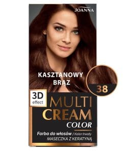 Joanna Multi Cream farba 38 - kasztanowy brąz