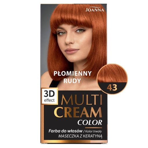 Joanna Multi Cream farba 43 - płomienny rudy