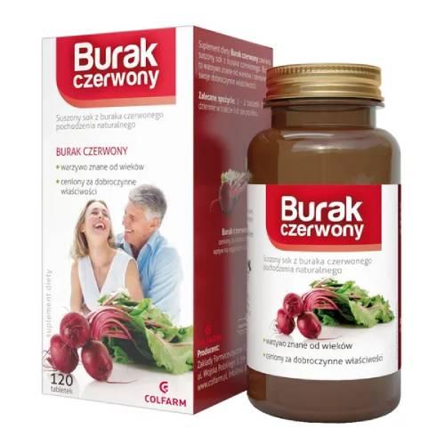 Colfarm Burak czerwony 120 tabletek
