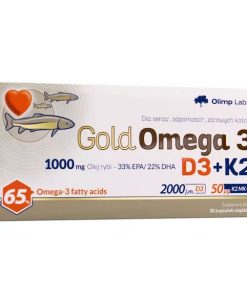 Olimp Gold Omega 3 D3+K2 - 30 kapsułek miękkich
