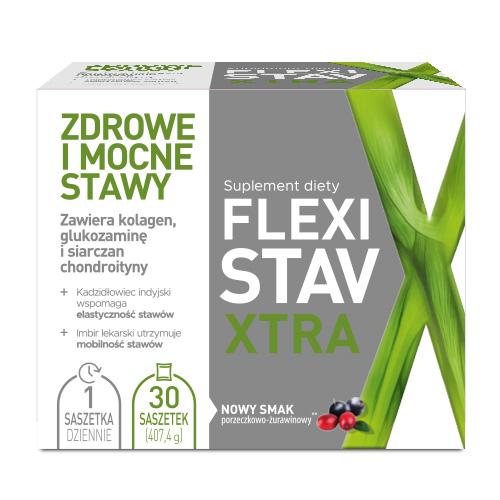 FlexiStav Xtra smak porzeczkowo-żurawinowym 30 saszetek