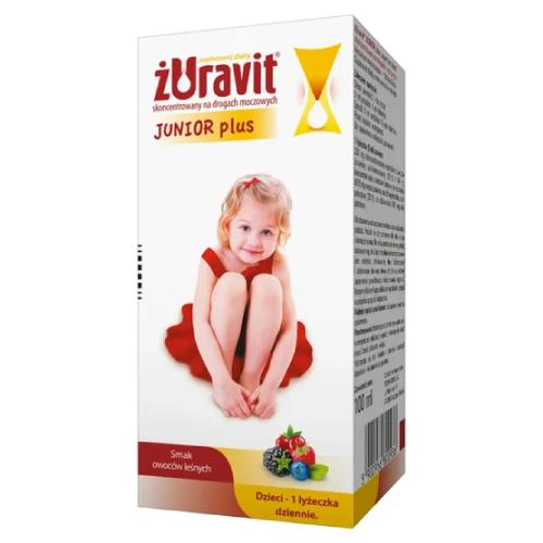 Żuravit Junior Plus syrop dla dzieci powyżej 3 roku smak owoców leśnych - 100ml