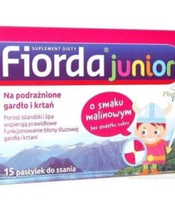Fiorda Junior o smaku malinowym 15 pastylek