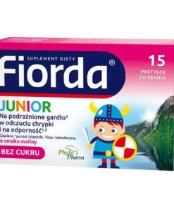 Fiorda Junior o smaku malinowym 15 pastylek