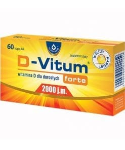 D-Vitum Forte 2000 j.m. witamina D dla dorosłych 60 kapsułek