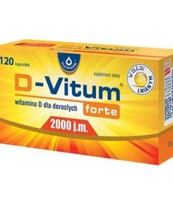 D-Vitum Forte 2000 j.m. witamina D dla dorosłych 120 kapsułek