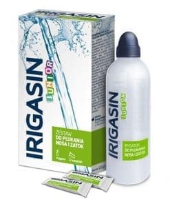Irigasin Junior zestaw do płukania nosa i zatok irygator + 12 saszetek