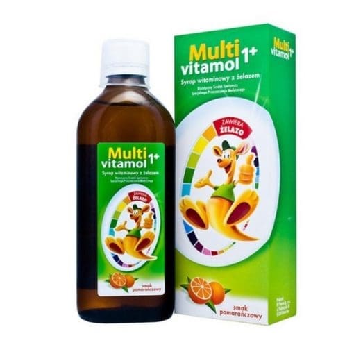 Multivitamol 1+ syrop witaminowy z żelazem dla dzieci smak pomarańczowy 500 ml