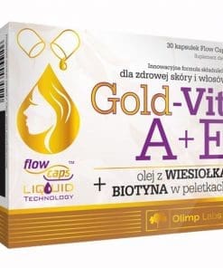 Olimp Gold Vit A+E z wiesiołkiem i biotyną - 30kapsułek