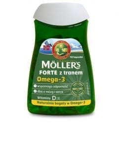 Mollers Forte z tranem Omega-3 - 112kapsułek