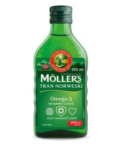 Moller’s Tran Norweski o aromacie naturalnym płyn 250 ml