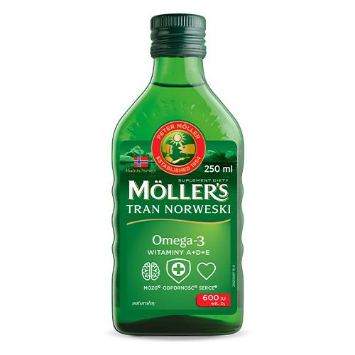 Moller’s Tran Norweski o aromacie naturalnym płyn 250 ml