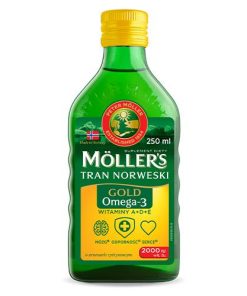Moller's Gold Omega-3 Tran Norweski płyn o smaku cytrynowym 250 ml