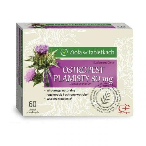 Ostropest plamisty Zioła w tabletkach - 60tabletek powlekanych