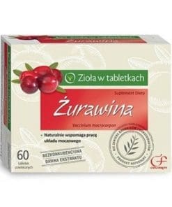 Żurawina Zioła w tabletkach Colfarm - 60tabletek powlekanych