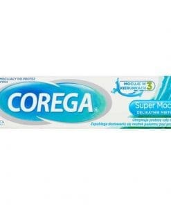 Corega Super Mocny Delikatnie Miętowy krem mocujący do protez zębowych 40 g