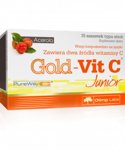 Olimp Gold Vit C Junior smak malinowy  - 15saszetek