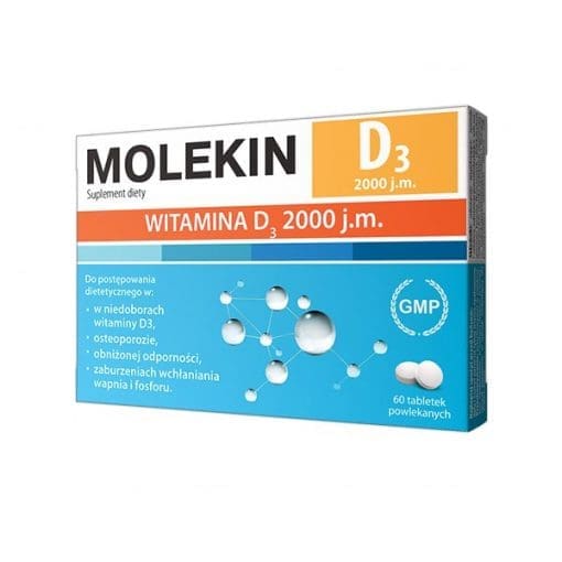 Molekin D3 2000 j.m. - 60tabletek