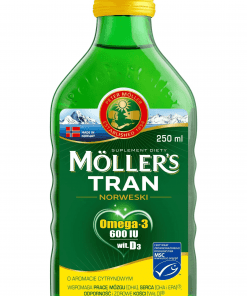 Mollers Gold Tran Norweski Omega-3 2000UI smak cytrynowy 250 ml