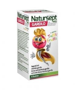 NaturSept Med Gardło lizaki o smaku tutti frutti 6 sztuk