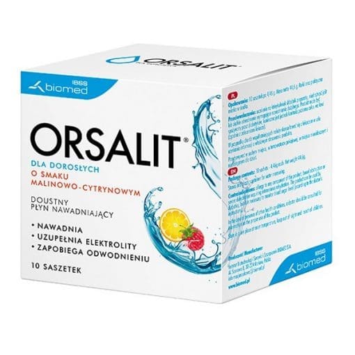 Orsalit dla dorosłych smak cytrynowo malinowy  - 10saszetek