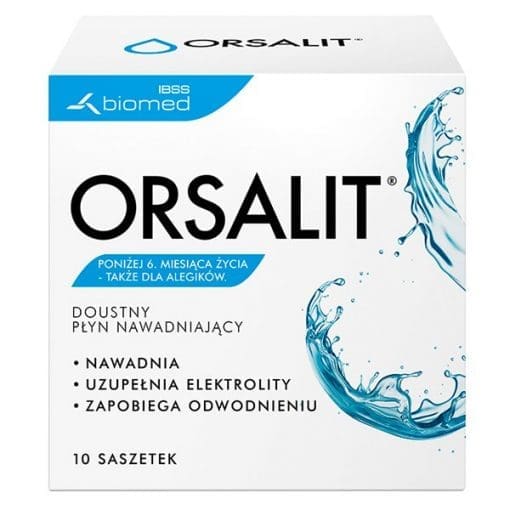 Orsalit doustny płyn nawadniający dla dzieci poniżej 6 miesiąca - 10saszetek - Image 3