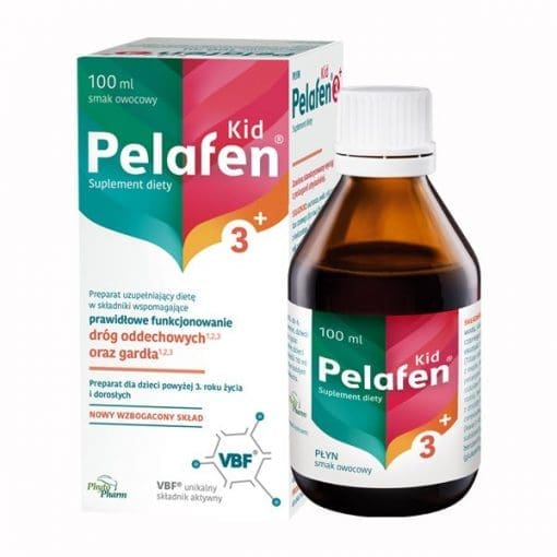Pelafen Kid 3+ syrop dla dzieci powyżej 3 roku i dorosłych smak owocowy - 100ml