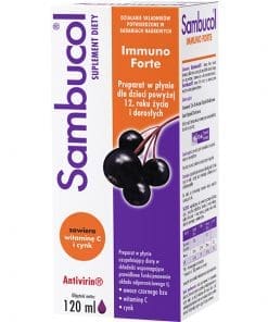 Sambucol Immuno Forte płyn dla dzieci po 12 roku życia i dorosłych - 120ml