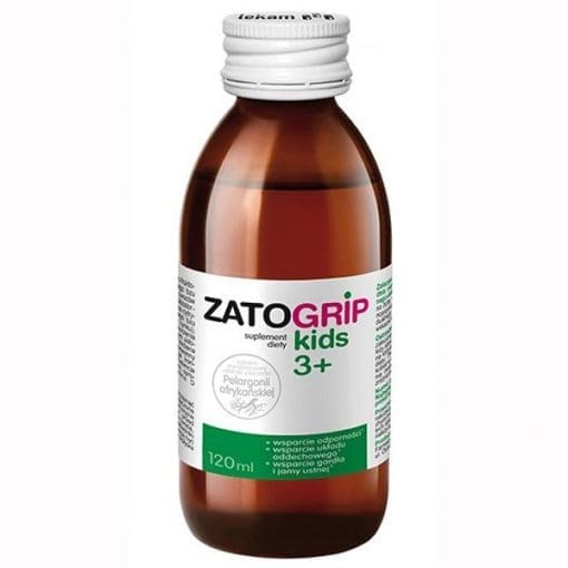 ZatoGrip Kids 3+ syrop dla dzieci smak malinowy - 120ml - Image 2