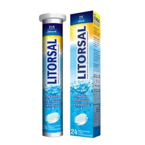 Zdrovit Litorsal smak cytrynowo miętowy - 24tabletek musujące