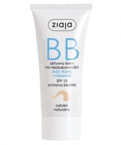 Ziaja BB aktywny krem na niedoskonałości skóra tłusta i mieszana odcień naturalny - 50ml