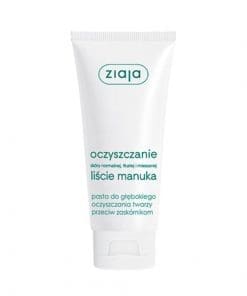 Ziaja Oczyszczanie liście manuka pasta do głębokiego oczyszczania twarzy przeciw zaskórnikom - 75ml