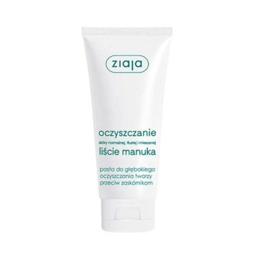 Ziaja Oczyszczanie liście manuka pasta do głębokiego oczyszczania twarzy przeciw zaskórnikom - 75ml