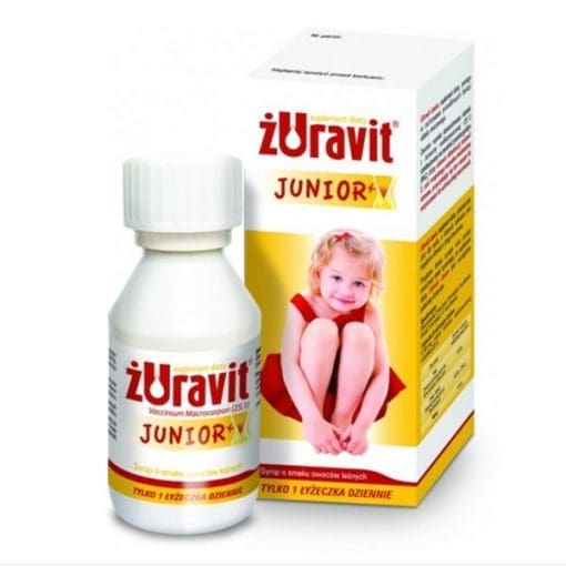 Żuravit Junior Plus syrop dla dzieci powyżej 3 roku smak owoców leśnych - 100ml