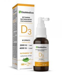 Ekamedica Witamina D3 w sprayu o smaku cytrynowym 30 ml