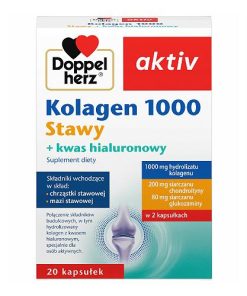 Doppelherz Aktiv Kolagen 1000 Stawy + kwas hialuronowy 20 kapsułek
